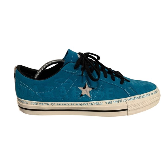 Converse x Sean Pablo One Star Pro Paradise Rapid Teal Suede Men's 11.5 - Picture 9 of 16